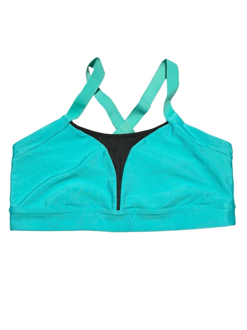 UNDER ARMOUR | Teal Strappy Crossback Sports Bra XL Yoga Gym